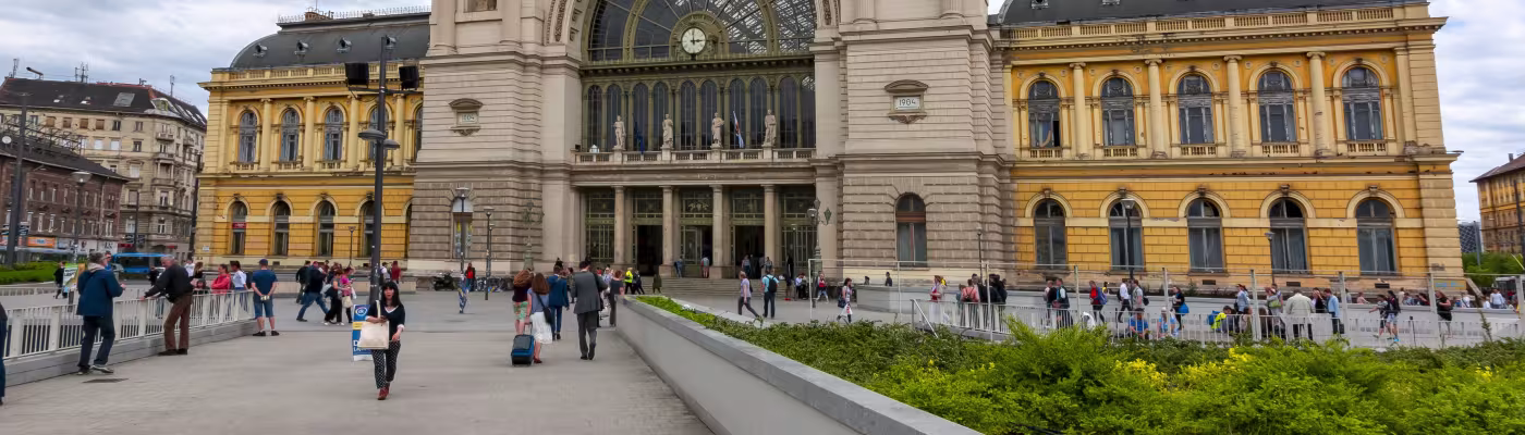 Keleti railway station (Palyaudvar) in Budapest, Hungary