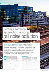 Setting a common approach to reducing rail noise pollution