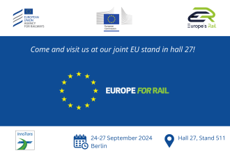 ERA is teaming up with the European Commission and EURail for InnoTrans 2024
